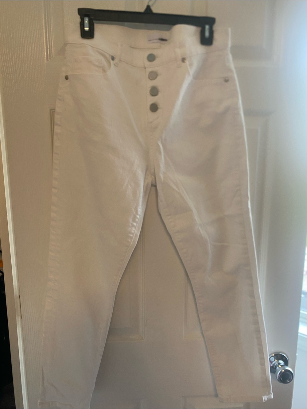 LOFT White Slim Pocket Jeans